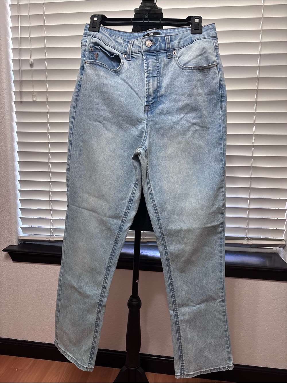 Frye Light Blue Straight Leg Jeans